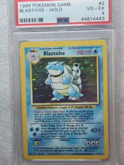Red Dot Error Blastoise Misprint Base Set Holo 2/102 Pokemon Card - Image 1