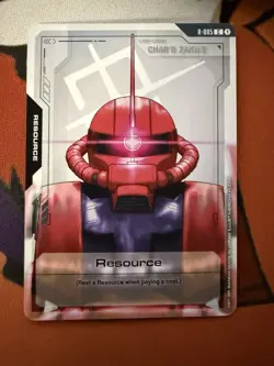 Gundam Card Game Singles R-005: Resource (Char’s Zaku II) C New Type Rising - Image 1