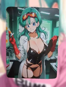 Bulma Dragon Ball Z Anime Waifu Sexy Goddess Doujin Lewd Hentai Card - Image 1