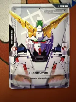 Gundam Card Game Singles R-003: Resource (Unicorn Gundam) C New Type Rising - Image 1