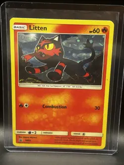 Litten SM02 - Sun Moon - Black Star Promo - Pokemon Card TCG - EXC - Image 1