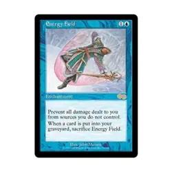 WOTC MtG Urza's Saga Energy Field (R) EX - Image 1