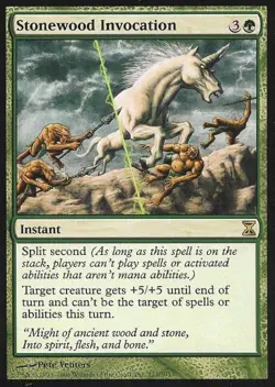 Stonewood Invocation - Medium Play MTG Time Spiral - Image 1