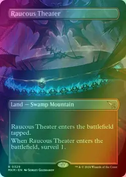 Raucous Theater (Borderless) MTG NM Murders at Karlov Manor FOIL - Image 1