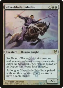 Silverblade Paladin -Foil Light Play MTG Promos: Buy-A-Box - Image 1