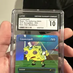 MTG Counterspell (1933) *RAINBOW FOIL* SECRET LAIR: SpongeBob CGC 10 Gem Mint 🔥 - Image 4