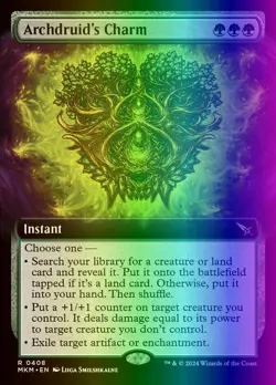 Archdruid's Charm (Extended Art) MTG NM Murders at Karlov Manor FOIL - Image 1