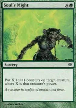 Soul's Might - Medium Play MTG Shards of Alara - Image 1