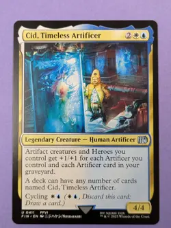 MTG Magic: FINAL FANTASY: Cid, Timeless Artificer #0411 Uncommon - NM - Image 1