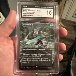 Excalibur II Borderless Foil - FIN 0352 NM - MTG CGC Gem Mint 10 🔥 FF9 Steiner - Image 1