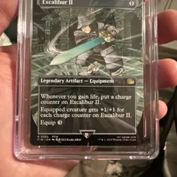 Excalibur II Borderless Foil - FIN 0352 NM - MTG CGC Gem Mint 10 🔥 FF9 Steiner - Image 2