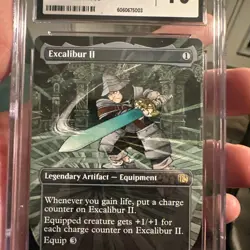 Excalibur II Borderless Foil - FIN 0352 NM - MTG CGC Gem Mint 10 🔥 FF9 Steiner - Image 3