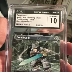 Excalibur II Borderless Foil - FIN 0352 NM - MTG CGC Gem Mint 10 🔥 FF9 Steiner - Image 4
