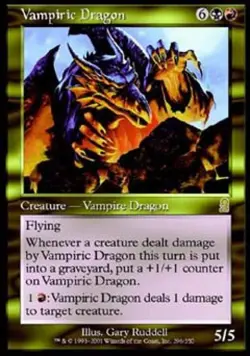 Vampiric Dragon - Medium Play MTG Odyssey - Image 1