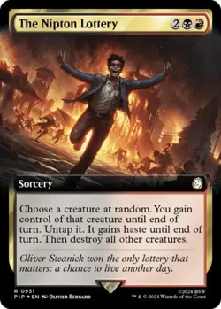 The Nipton Lottery (Extended Art) (Surge Foil) -Foil Light Play MTG - Image 1