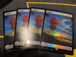 FOIL PLAINS (FULL ART) (294) X4 Final Fantasy FIN Magic MTG MINT CARD - Image 1