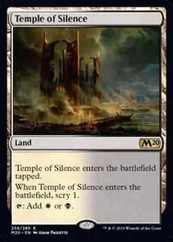 Temple of Silence -Foil Near Mint MTG Magic 2020 Core Set - Image 1