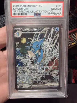 Pokemon 2024 Kingdra ex #131 Full Art Scarlet & Violet Promo GEM MINT PSA 10 - Image 1
