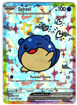 POKEMON DERPPEEZ CHINESE FAN ART CARD * SPHEAL - Image 1