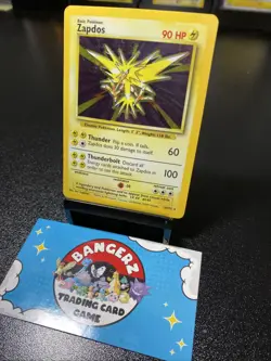 Zapdos 16/102 Base Set Holo Unlimited Rare Card Pokemon Card 1999 WoTC MP - Image 2