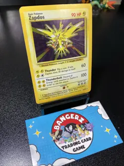Zapdos 16/102 Base Set Holo Unlimited Rare Card Pokemon Card 1999 WoTC MP - Image 3