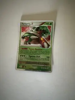 Pokemon TCG Torterra lv X Holo Card 122/130 Card Slightly Bent As Shown - Image 1