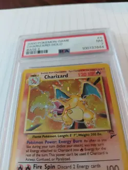 Pokemon TCG Charizard Holo Rare Card Base Set, PSA 7 - Image 3