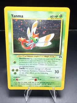 Pokemon Yanma Neo Discovery Holo Rare English 2001 Card 17/75 WotC - Image 1