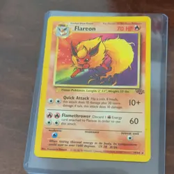 Pokemon Flareon 19/64 Jungle 1999 70 HP Regular Unlimited Rare Card - Image 1