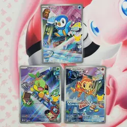 Piplup 042 + Chimchar 041 + Turtwig 040 - First Partner Pokemon Cards - #L91 - Image 1