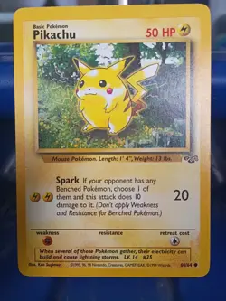 Pikachu 60/64 Red Cheeks Jungle Set WOTC 1999 Pokemon TCG Card NM -c - Image 1