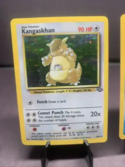 Pokemon TCG Jungle Set Lot of 2 Card Holo Rare Kangaskhan & Vaporeon WOTC VTG - Image 2