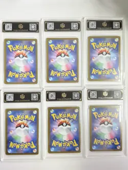 6x 2025 Pokemon Japanese Pikachu ex RR TOC 10/9.5 Graded Card Lot AB78 - Image 2