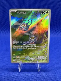 Pokemon TCG Tangela Scarlet & Violet Holo Illustration Rare Card 178/165 NM - Image 1