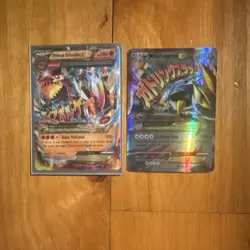 Pokemon Primal Groudon, M Metagross EX Holo Card Lot - 2 Cards English - Image 1