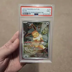 Pokemon Card - Eevee SVP 173 Black Star Promo Holo Rare - PSA 9 - Image 1