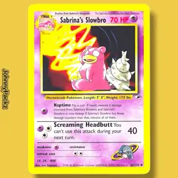 Sabrina's Slowbro 60/132 - 2000 Gym Heroes Challenge WOTC - Pokemon Card NM - Image 1