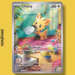Lillipup 154/086 - 2025 White Flare Illustration Rare Holo - Pokemon Card NM - Image 1