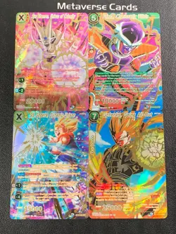 Dragon Ball Super Card Game EN #BT10 SPR Lot x 4 SS Gogeta Frieza Gotenks - Image 1