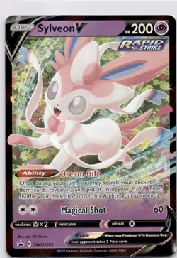 Sylveon V SWSH202 SWSH: Sword & Shield Promo Cards Holo - Image 1