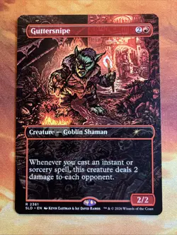 MTG Borderless Guttersnipe Secret Lair: Featuring: Kevin Eastman (Colors)! - Image 1