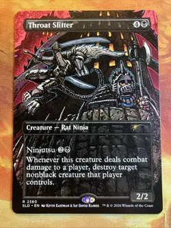 MTG Borderless Throat Slitter Secret Lair: Featuring: Kevin Eastman (Colors)! - Image 1