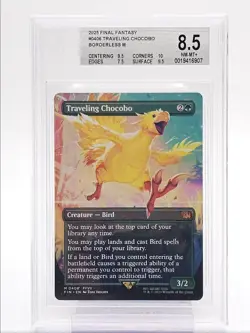 TRAVELING CHOCOBO 2025 MAGIC FINAL FANTASY BORDERLESS MYTHIC BGS 8.5 Q1404 - Image 1