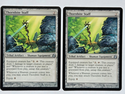 MTG Thornbite Staff x2 Morningtide Uncommon Magic the Gathering Artifact Shaman - Image 1