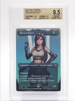TIFA LOCKHART 2025 MAGIC FINAL FANTASY BORDERLESS FOIL RARE BGS 9.5 Q1404 - Image 1