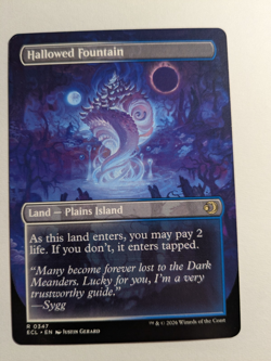 Hallowed Fountain (Borderless) Lorwyn Eclipsed Regular NM 347 MtG - Image 2