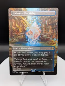 MTG Lorwyn Eclipsed: Hallowed Fountain (Borderless) Regular #0347 (NM) - Image 1