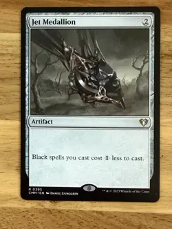Jet Medallion - Commander Masters Artifact Rare Regular 395 Magic: The Gathering - Image 1