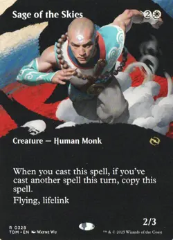 Sage of the Skies (Borderless) R Tarkir: Dragonstorm 328 LP - Image 1