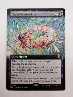 Grave Venerations (Extended Art) Commander: Lorwyn Eclipsed • Regular MTG - Image 1